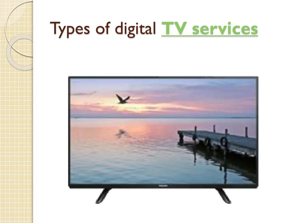 types of digital tv services