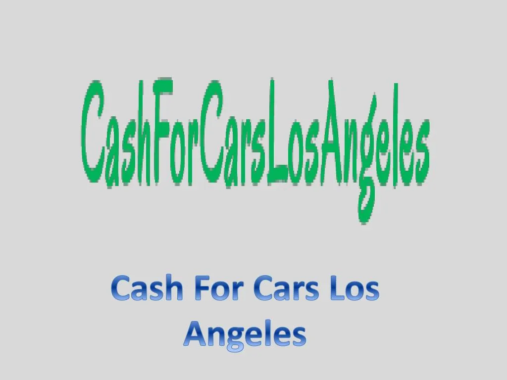 cash for cars los angeles
