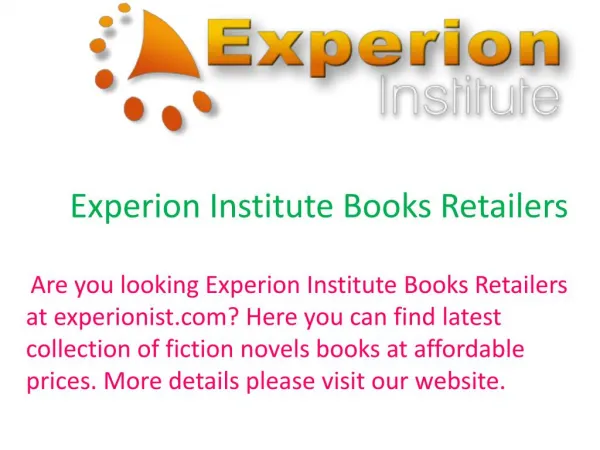 Experion Institute Books Retailers