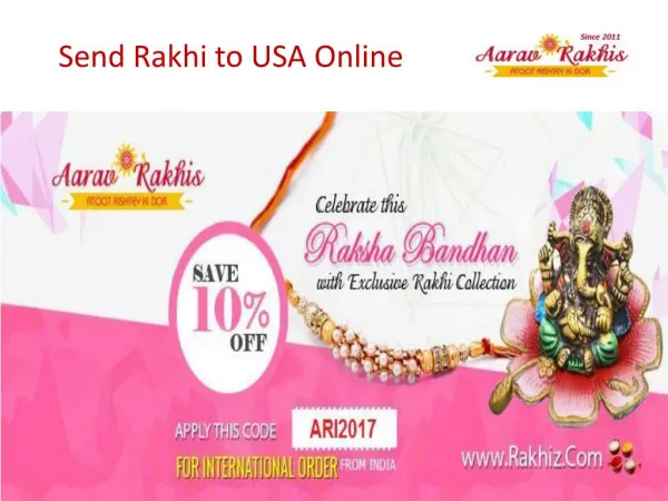 Send Rakhi To USA On Rakhi 2017