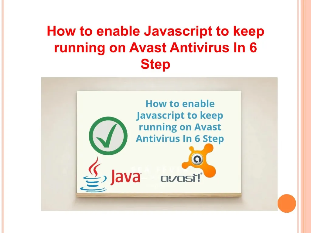 how to enable javascript to keep running on avast