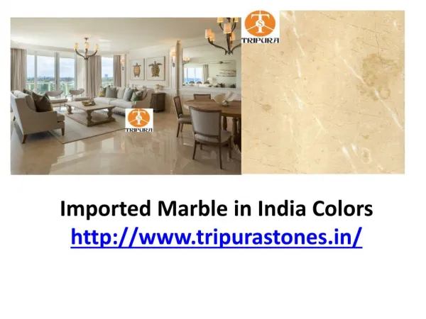 Imported Marble in India Colors