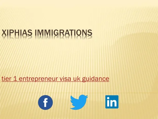 tier 1 entrepreneur visa uk guidance - XIPHIAS