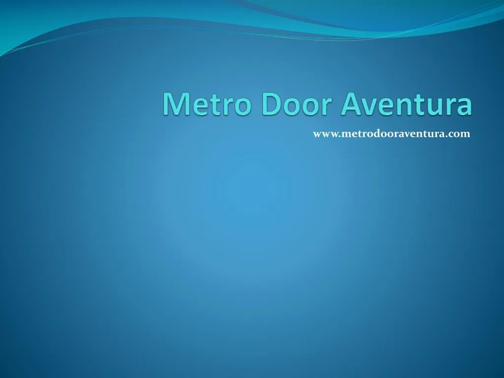 metro door aventura
