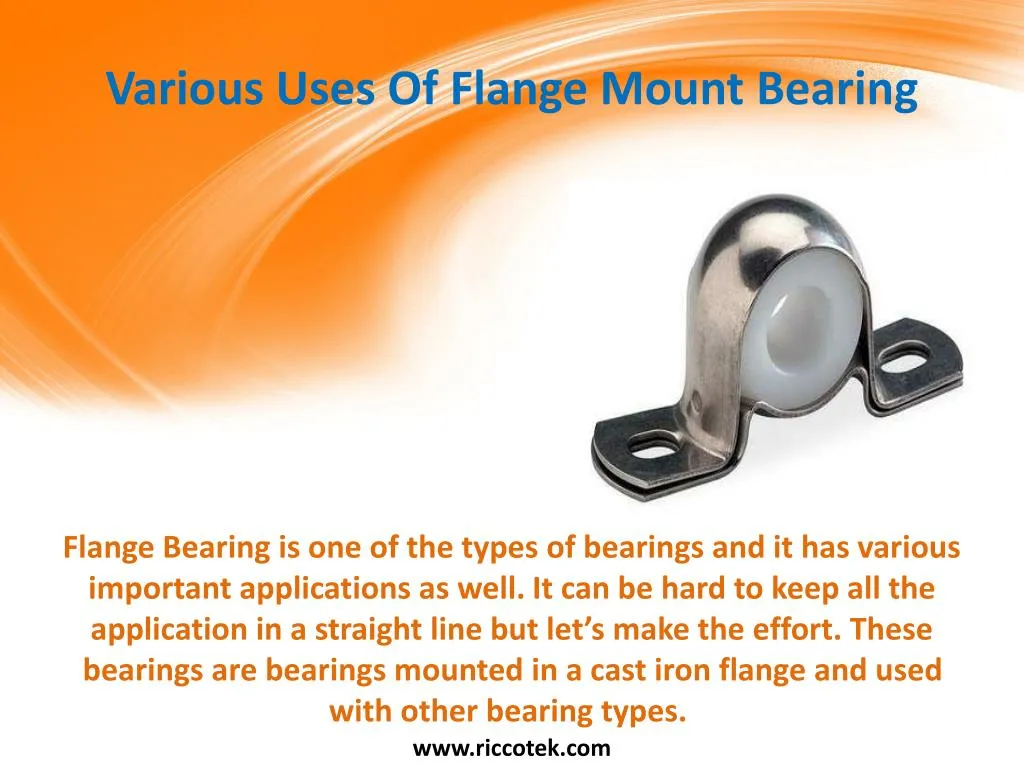 various uses of flange mount bearing