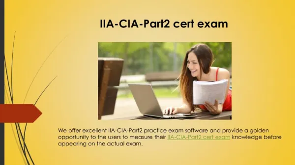 IIA-CIA-Part2 cert exam