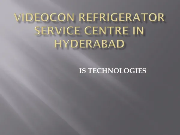 Videocon Refrigerator Service Center in Hyderabad