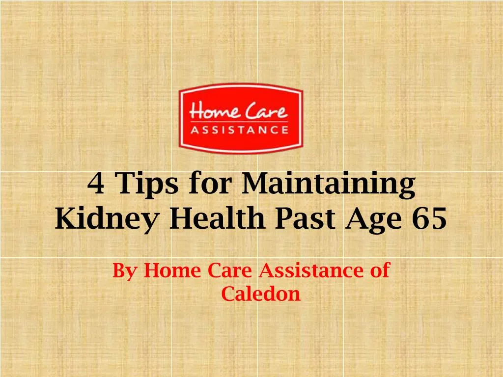 4 tips for maintaining kidney health past age 65