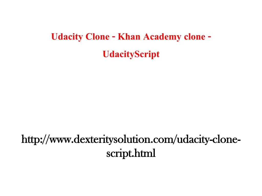 udacity clone khan academy clone udacityscript