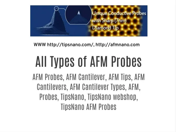 All Types of AFM Probes