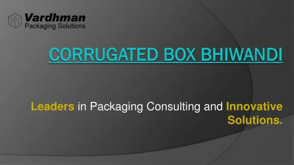 corrugated box bhiwandi