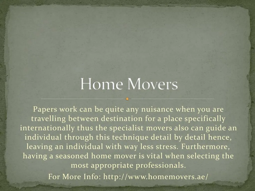 h ome movers