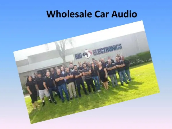 Wholesale Car Audio