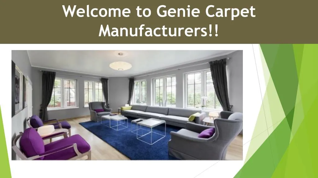 welcome to genie carpet manufacturers