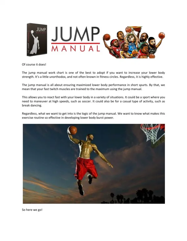 Does the Jump Manual Work?