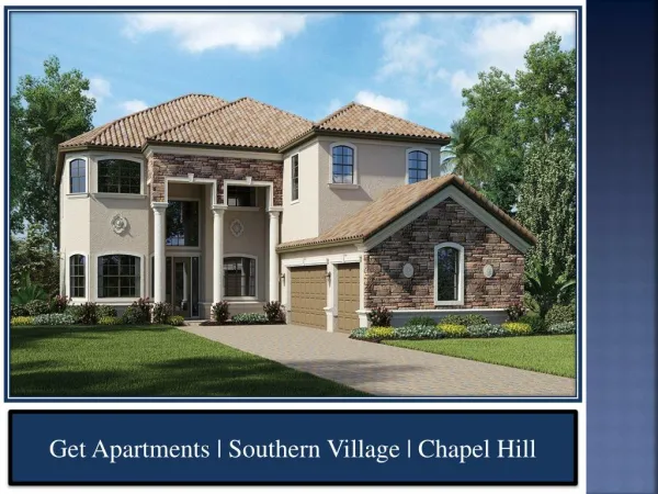 Get Apartments | Southern Village | Chapel Hill