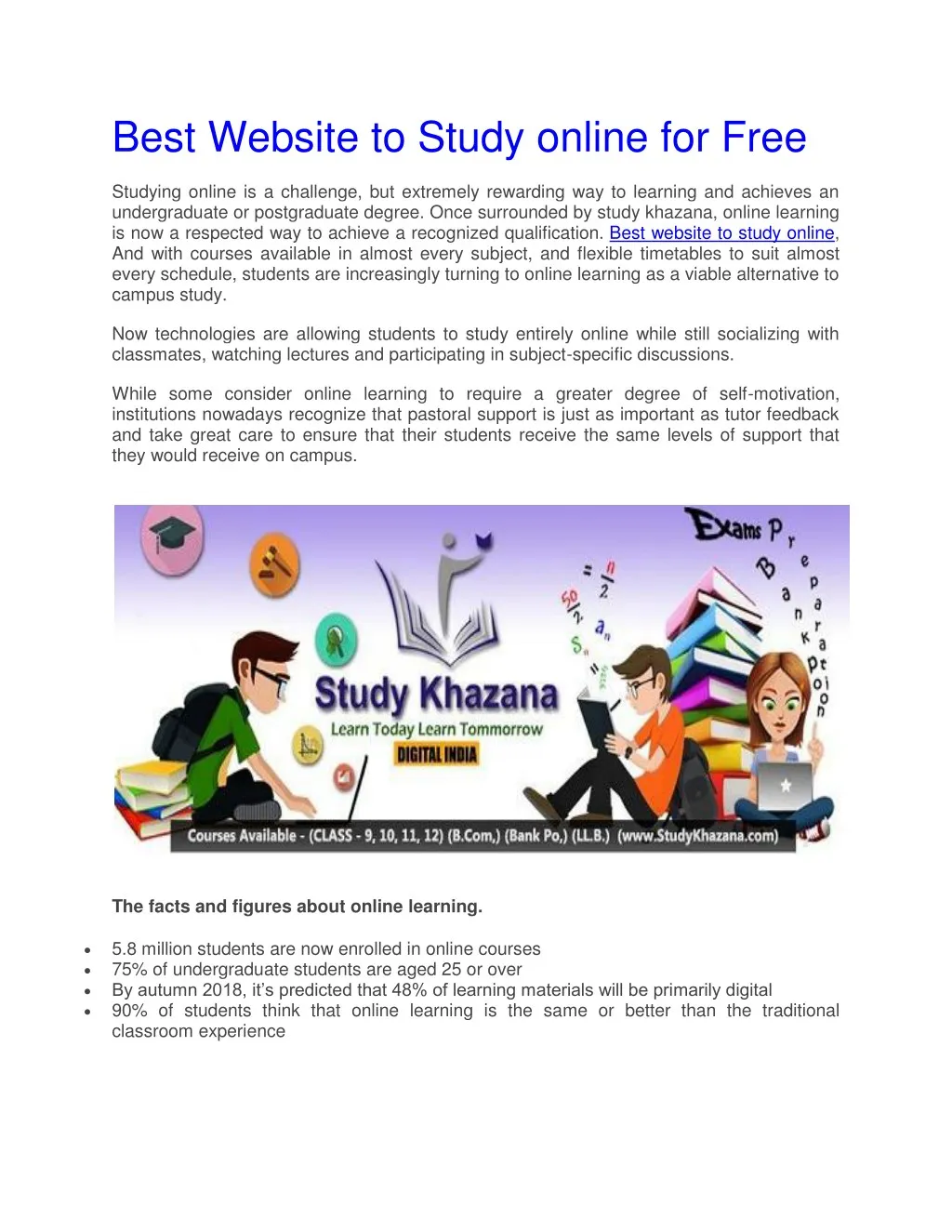best website to study online for free studying