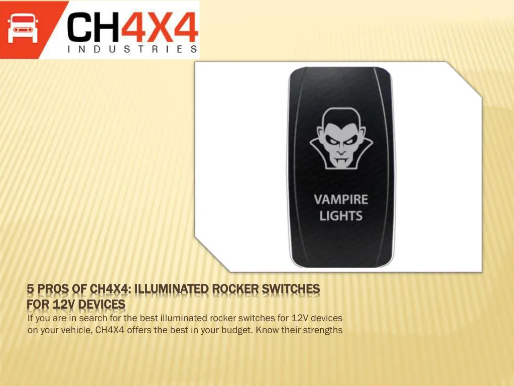 5 pros of ch4x4 illuminated rocker switches for 12v devices