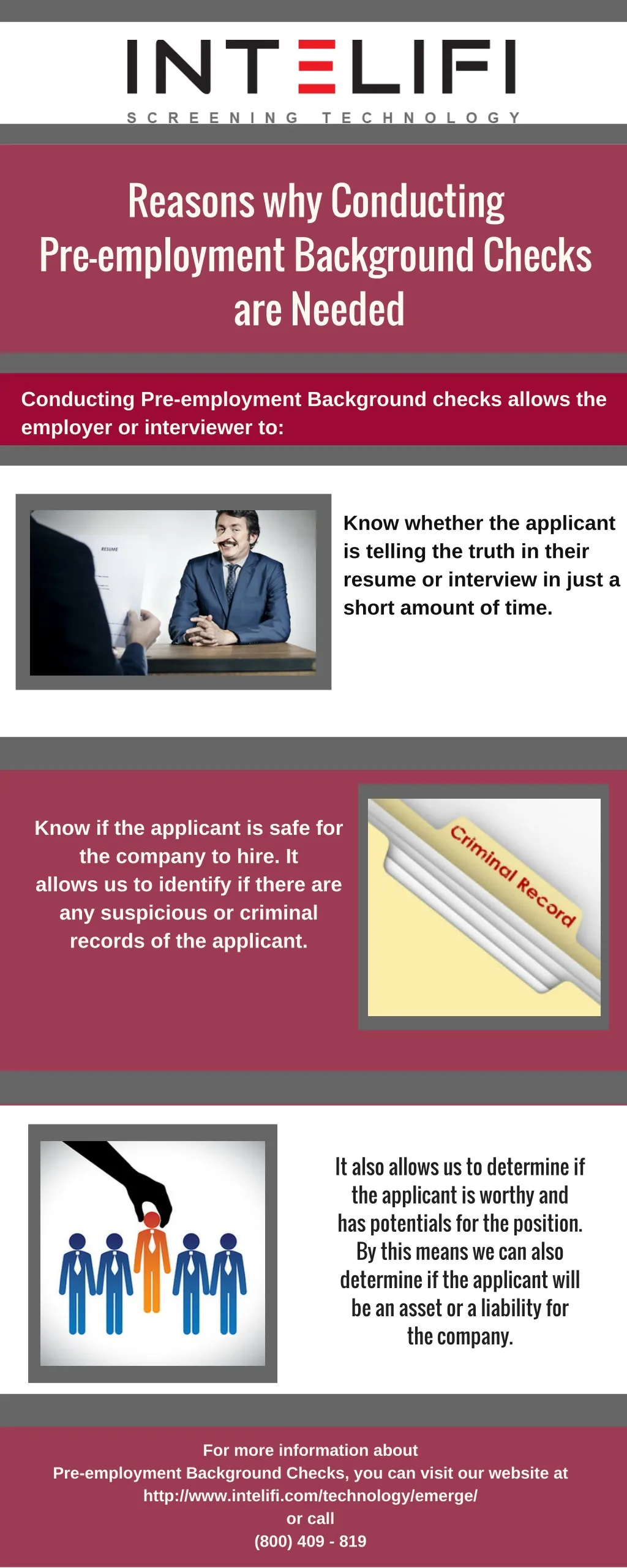 reasons why conducting pre employment background