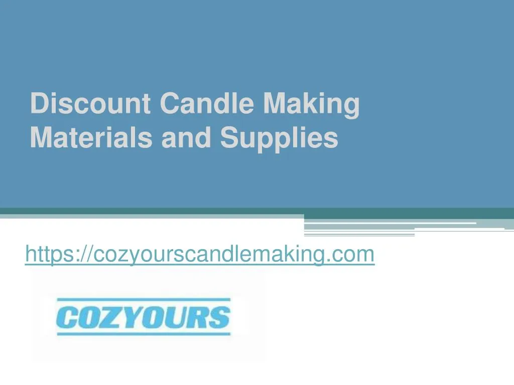 discount candle making materials and supplies