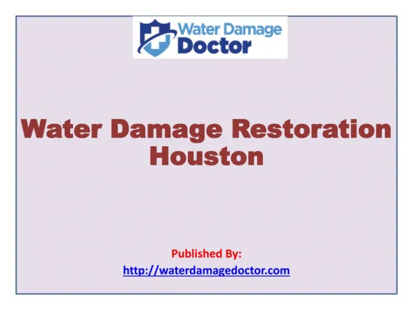 Water Damage Doctor is a Houston’s water damage restoration experts. Their team of professionals are experts in water da