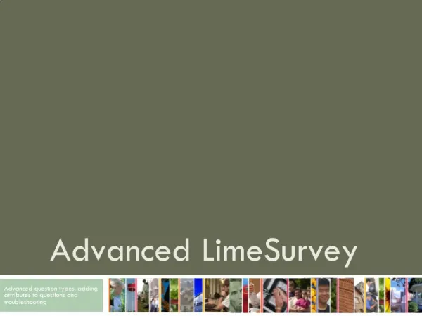 Advanced LimeSurvey