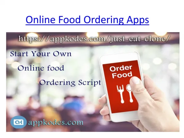 Online food order app