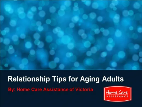 Relationship Tips for Aging Adults