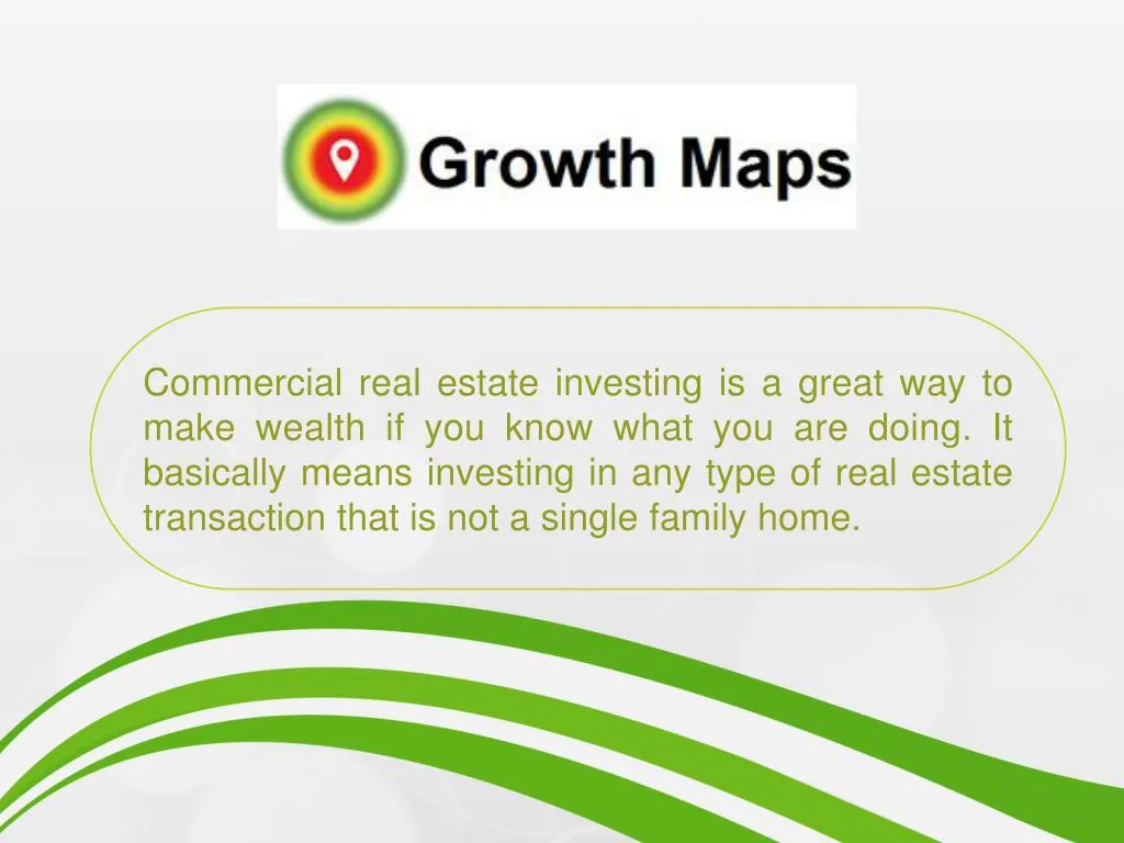 commercial real estate investing is a great