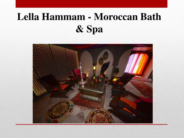 Lella Hammam - Moroccan Bath & Spa