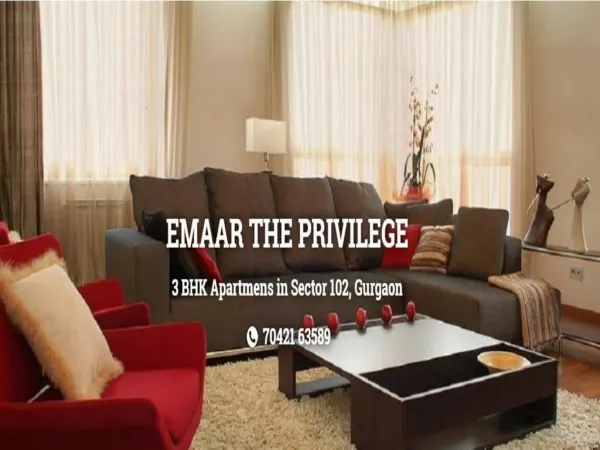 Emaar The Privilege With Modern Facilities
