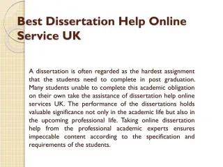 Help with Dissertation - slide 1