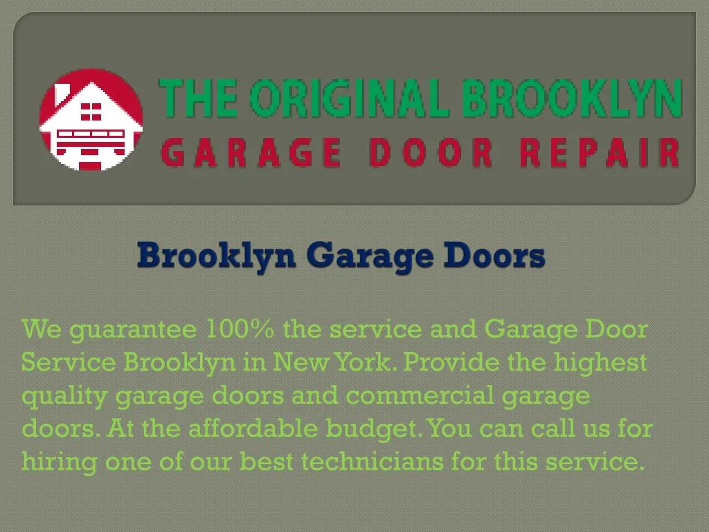 brooklyn garage doors