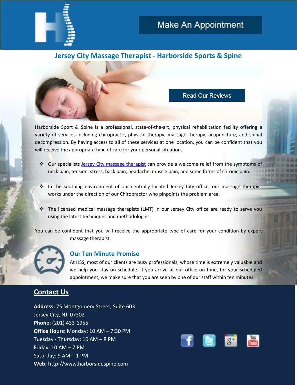 Ppt Jersey City Massage Therapist Harborside Sports And Spine Powerpoint Presentation Id7609567