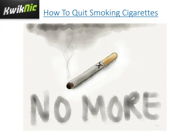 How To Quit Smoking Cigarettes