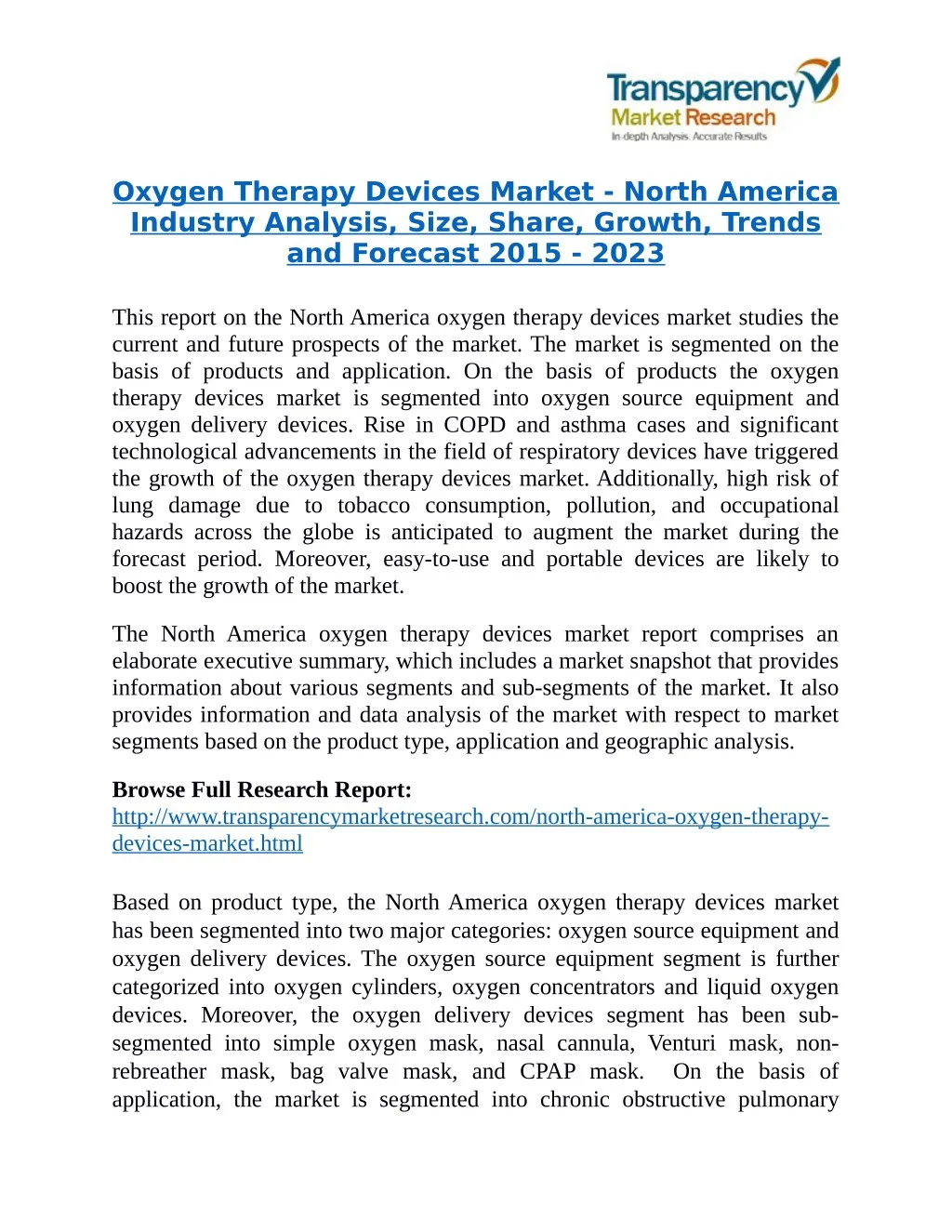 oxygen therapy devices market north america