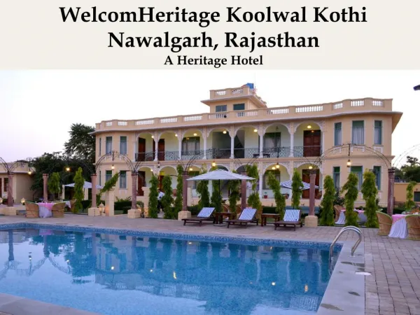 WelcomHeritage Koolwal Kothi