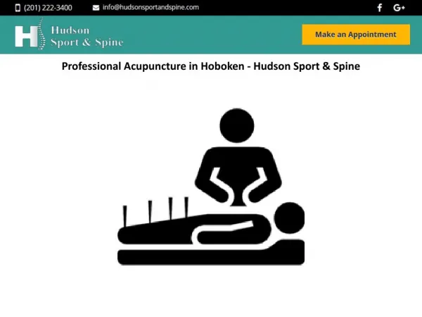Professional Acupuncture in Hoboken - Hudson Sport & Spine