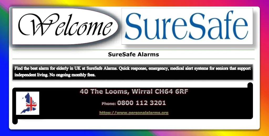 find the best alarm for elderly in uk at suresafe