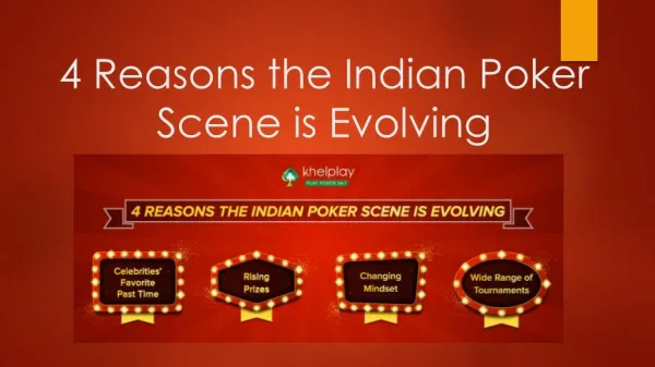 4 Reasons the Indian Poker Scene is Evolving