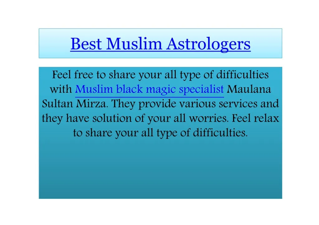 best muslim astrologers