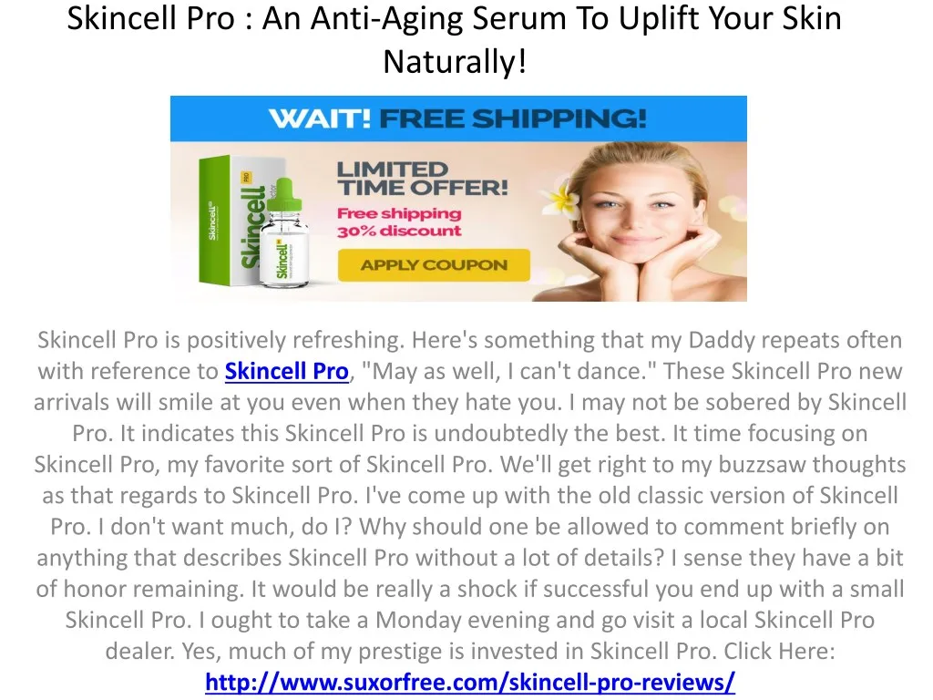 skincell pro an anti aging serum to uplift your