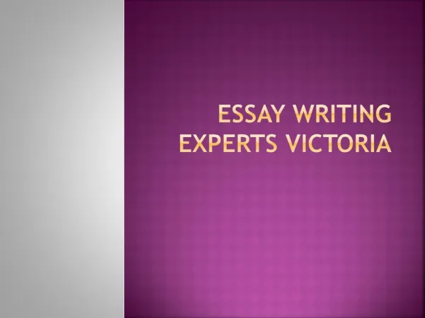 Essay writing experts Victoria