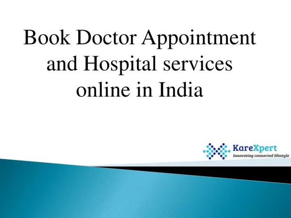 Book Doctor Appointment and Hospital Services Online