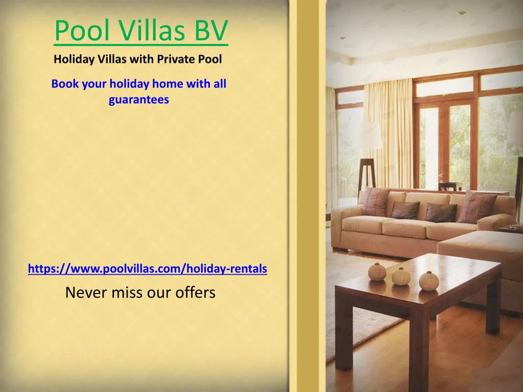 pool villas bv
