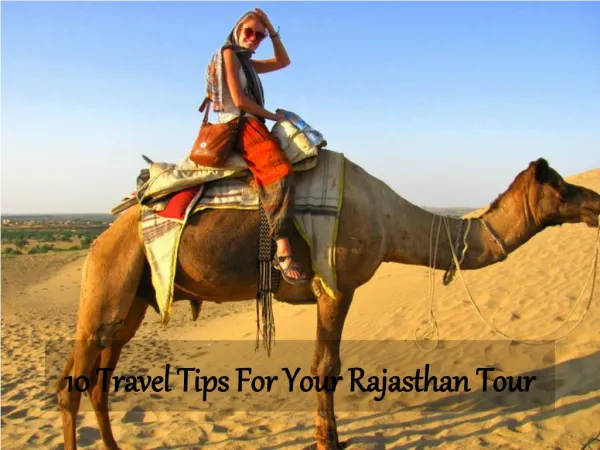 10 Travel Tips For Your Rajasthan Tour - Travelsite India