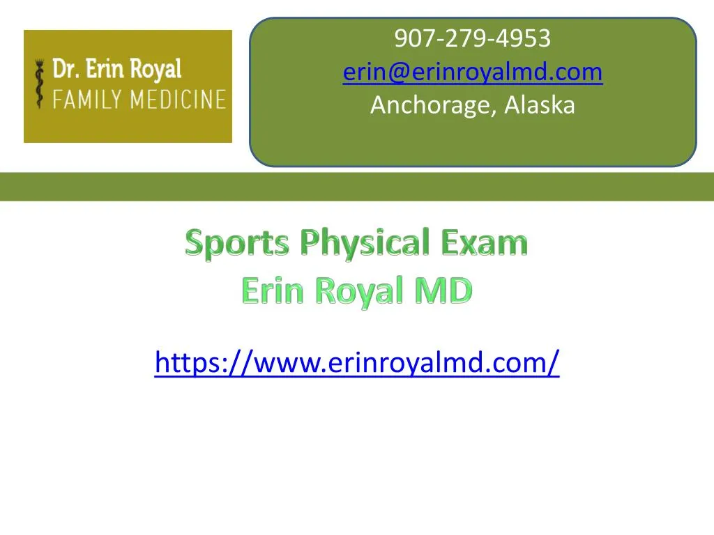 sports physical exam erin royal md