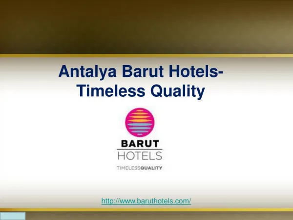 Antalya luxury hotels