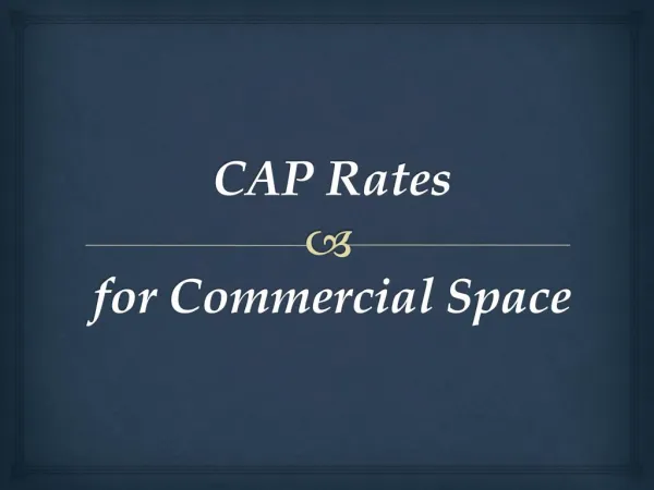 CAP Rates for Commercial Space