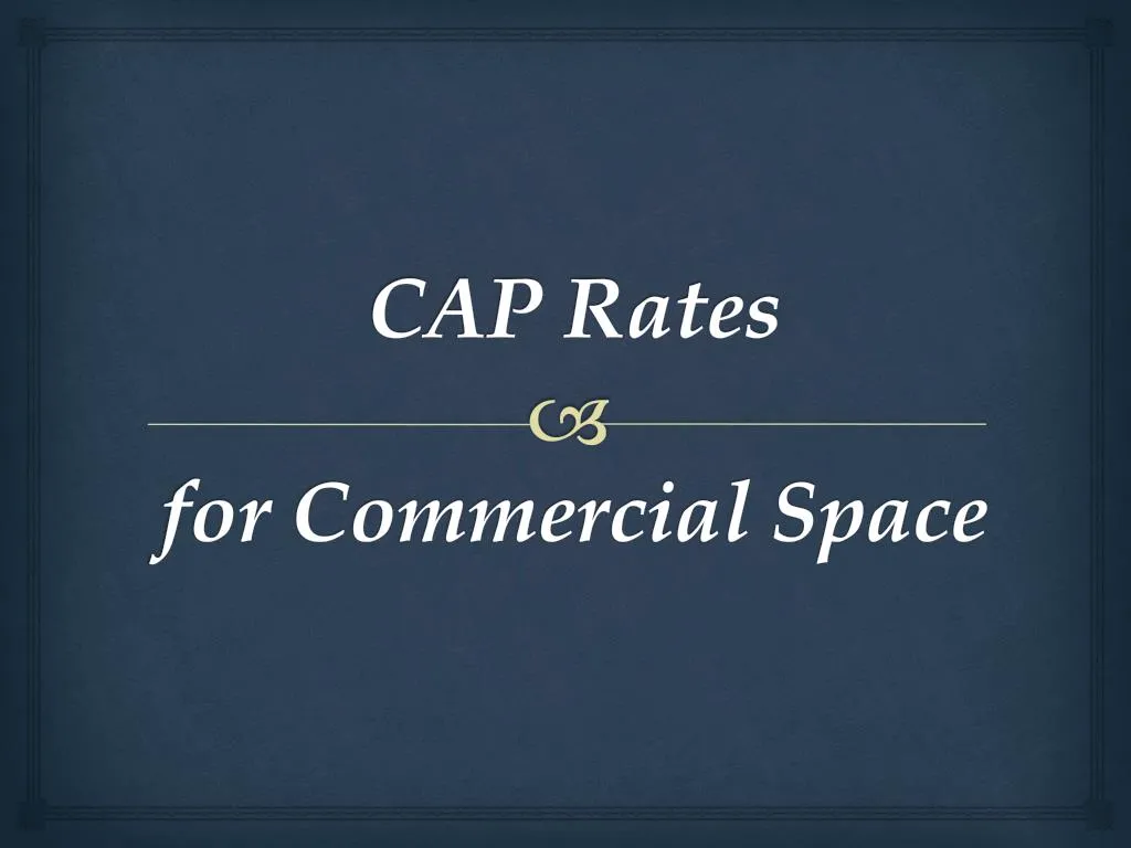 cap rates for commercial space